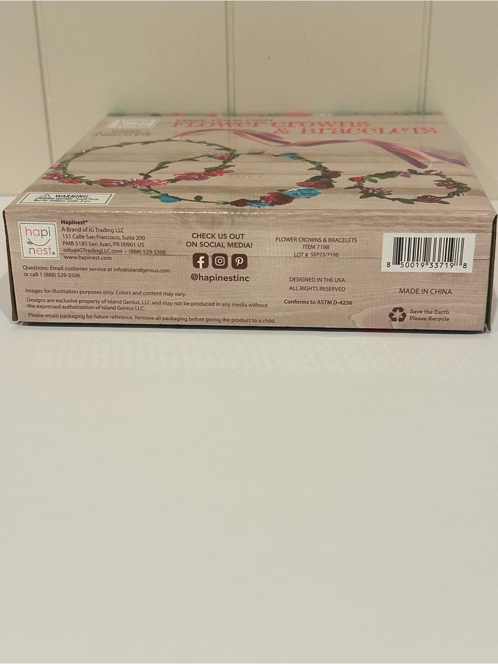 Hapinest Make Your Own Flower Crowns & Bracelets Kit New Unopened Craft Set - Picture 4 of 5